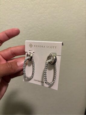 Kendra Scott Silver Convertible Danielle Earrings